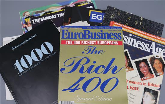 Daily Mail Rich Lists - 2000, 2001, 2002, 2003 and 2004,Express Rich Lists - 2002 and 2003,